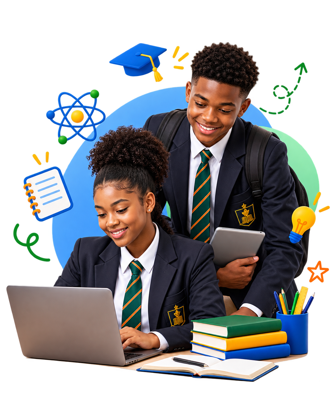Students using platform